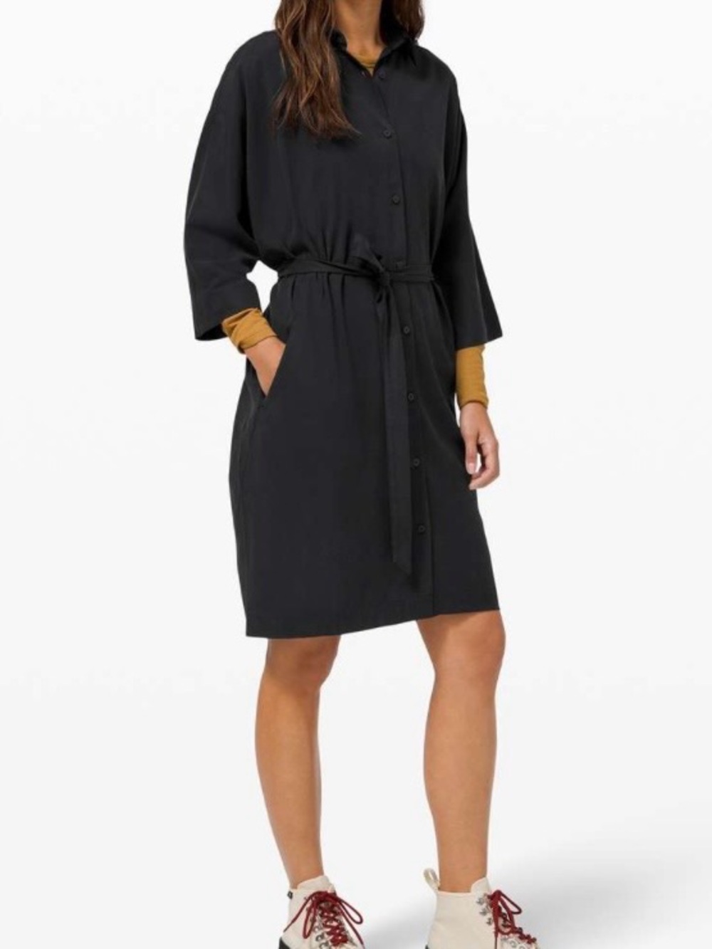 Lululemon Perfectly Poised Dress Size 6 in Black